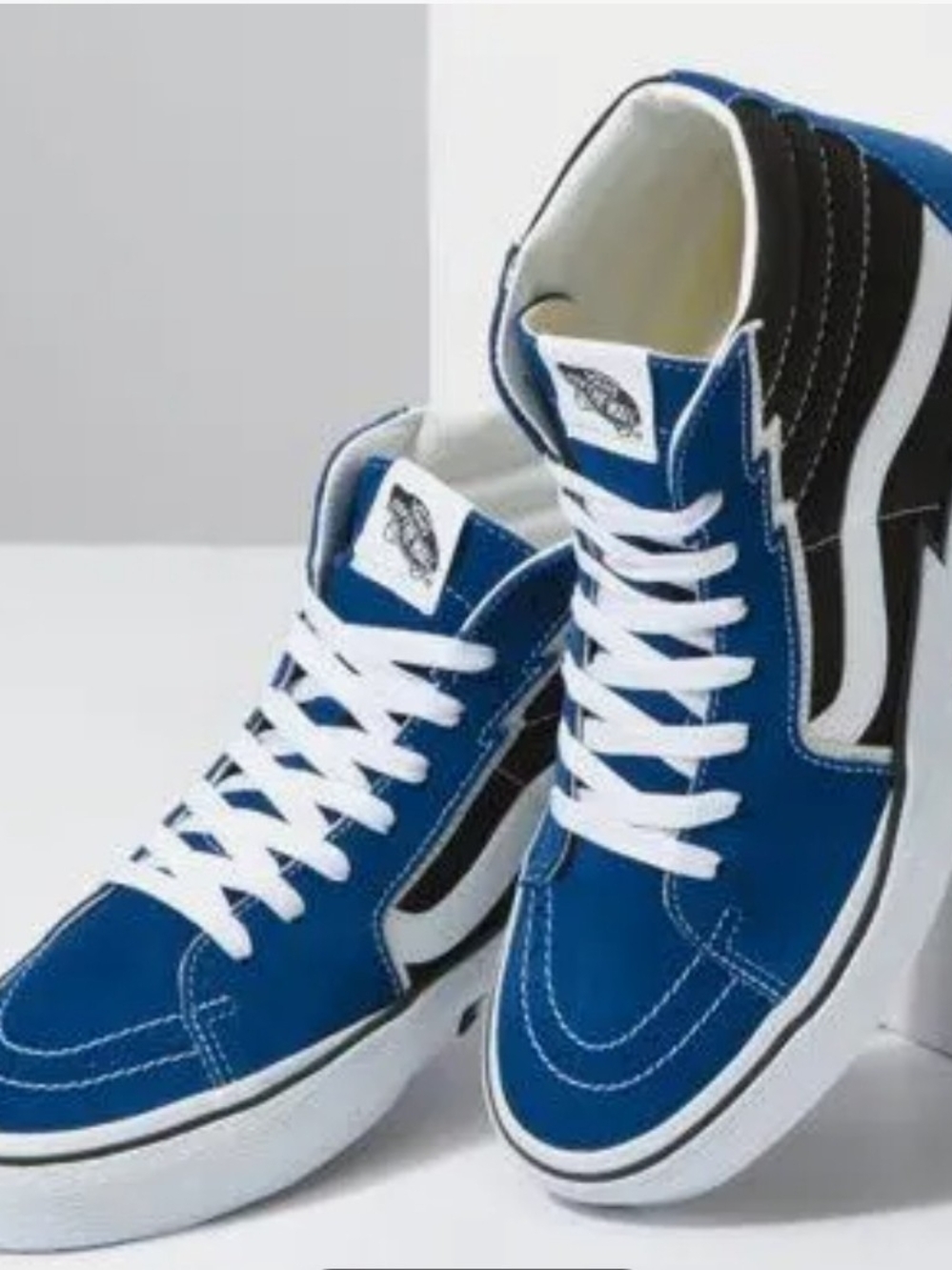 Vans High-Top Sneakers in Blue and Black